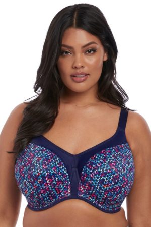 Elomi Energise UW Sports Bra - Navy Geo