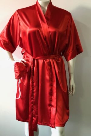 Lisa's Lacies Satin Robe and Mens G String Combo