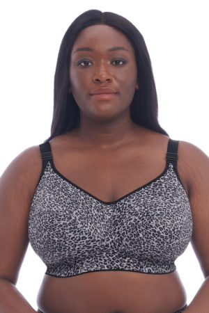 Goddess Celeste Non Wired Bra - Gray Leopard