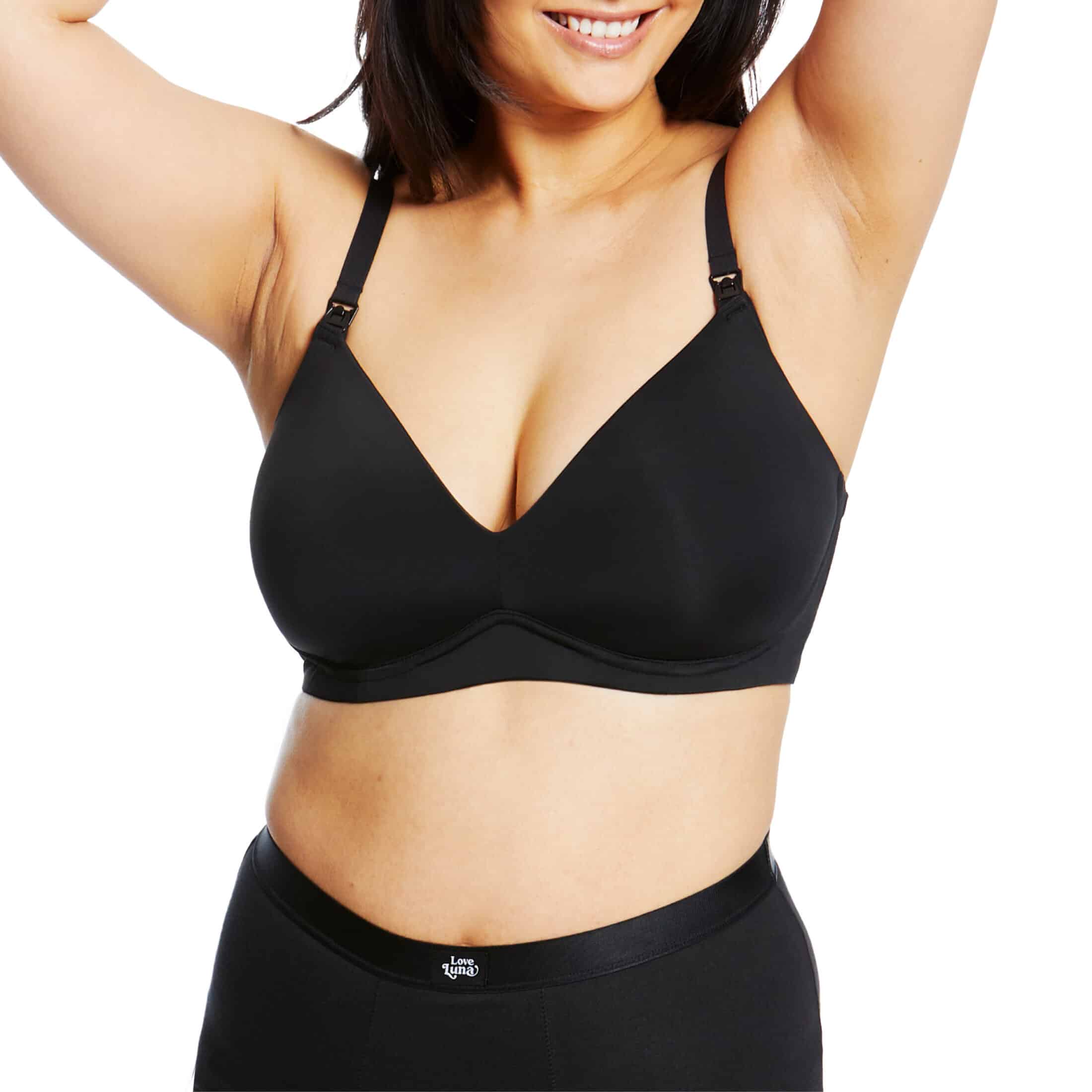 Love Luna Maternity Bra (w/Removable Pads) - Black - Image 2