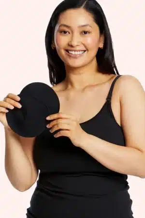 Love Luna Maternity Reusable Nursing Pads - Black