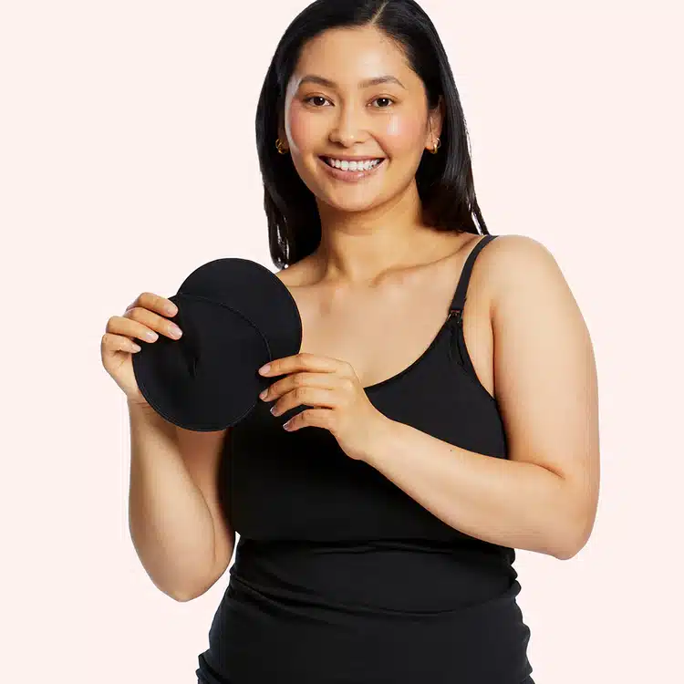 Love Luna Maternity Reusable Nursing Pads - Black