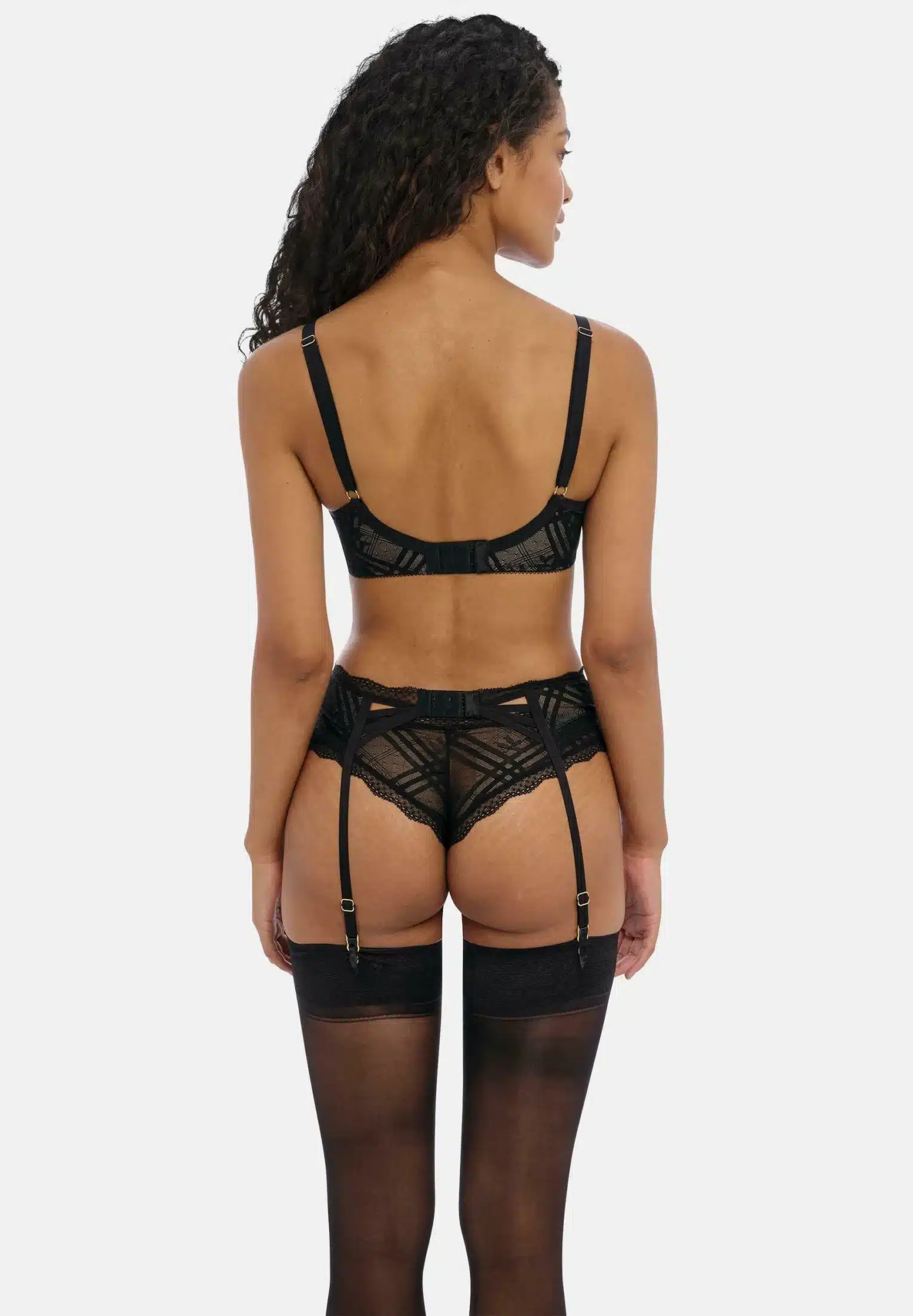 Freya Fatale Suspender - Noir - Image 4